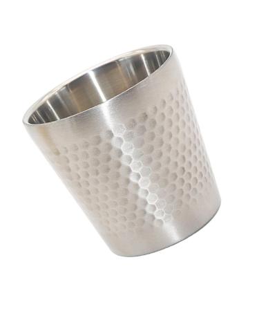 Healeeved 1 piece of razor shell hairdressing razor tool soap shell sucking bowl shaving razor stable stable shaving container made of stainless steel shaving shell soap shell Silver cup silver 7.1x7cm