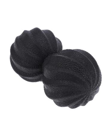 INOOMP Peanuts Massage Ball Peanut Shoulder Roller Peanut Yoga Roller Peanut Balls Double Ball Medium Black