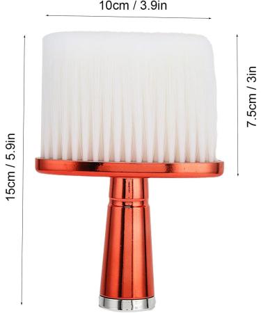 Neck Hair Cleaning Brush Electroplating Handle Flat Bottom Neck Dust Brush Firm Sturdy for Home for Barber Shop - Buy Online on GoSupps.com