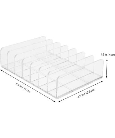 FRCOLOR Eyeshadow Organizer Makeup Holder With Compartments Transparent Makeup Organizer For Eyeshadow Powder Lipstick For Dressing Table Storage 17x125cm Transparent - Buy Online on GoSupps.com