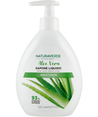  Naturaverde Naturaverde | Natural Beauty - Aloe Vera Liquid Hand Soap Moisturizing Natural Ingredients 6 x 500ml - Buy Online on GoSupps.com