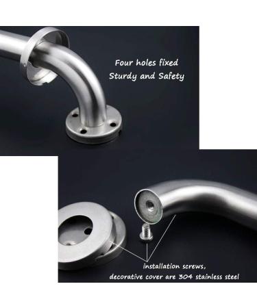 Bathroom Grab Bar Stainless Steel Bath Grab for Elderly Disabled(30cm) - Buy Online on GoSupps.com