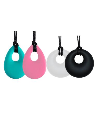 TDAH Children's Chew Collar - 4 Pack Sensory Chew Collars for Teething Autism & ADHD Relief - Buy Online on GoSupps.com