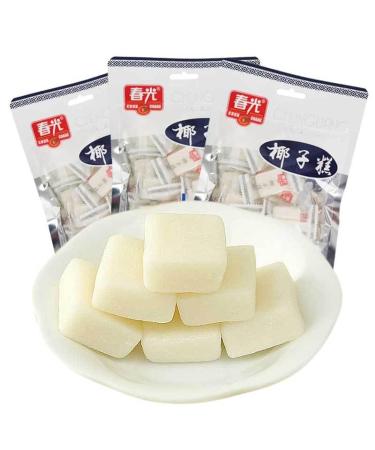 Ready to eat coconut cake healthy and nutritious breakfast bread delicious pastry coconut juice soft cake candy 200g/bag traditional cake dim sum Chinese snack gift package (2 bags)