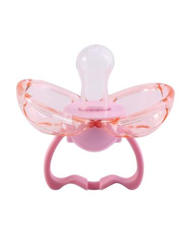 Buy Silicone Thumb Pacifier for Newborns - Automatic Closure Pink Flat Head - Buy Online on GoSupps.com