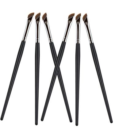 KALLORY 6pcs Eyebrow Brush Gel Eyeliner Gel Liner Eyeliner Makeup Supplies Cosmetic Brush Flat Head Miss Die 16X1CM As Shown