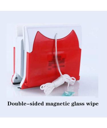 Red Glass Double-Sided Wipe Window Cleaner Glass Wiper Magnetic Cleaning Tools Glider Washing Glass Cleaning Brush for - Buy Online on GoSupps.com