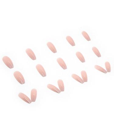 Hkanlre Pink Gradient Coffin Press on Nails | 24PCS Long Ballerina False Nails for Women and Girls - Buy Online on GoSupps.com