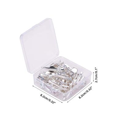 PandaHall DIY Hair Bobby Pin Cabochon Findings Set - 30 Alligator Hair Clips with Blank Hairgrip Base Trays and Glass Cabochons for Hair Jewelry Making - Buy Online on GoSupps.com