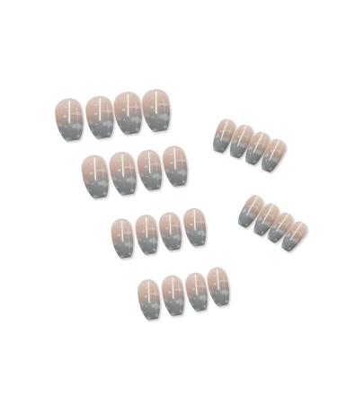 Chtom Ins fake nails wear wear armor removable blue sky cloud nail stone stickers fingernails
