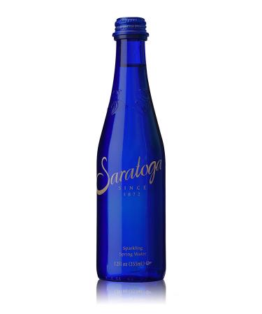 Saratoga Sparkling Spring Water 12oz Cobalt Blue Glass Bottle (Pack of 6) - Buy Online on GoSupps.com