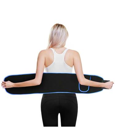 HERCHR Lumbar Support Belt for Back Pain Relief | Adjustable Back Brace for Work & Home | Unisex Comfort (Blue-M - Buy Online on GoSupps.com