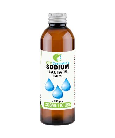 Lactate de sodium 60% - 200 gr - Utilisation Pour les savons en pain il est utile de produire un pain plus dur qui dure plus longtemps | Un excellent additif 200 g (Lot de 1)