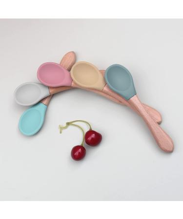 Silicone Baby Weaning Spoon and Fork Set for Kids - Natural | GODR7OY - Buy Online on GoSupps.com