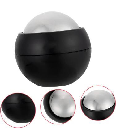 Collbath Hand Massage Ball & Ice Roller Tool Trigger Point Face Massager & Foot Circulation Device | 6.5x6.5x6cm Black - Buy Online on GoSupps.com