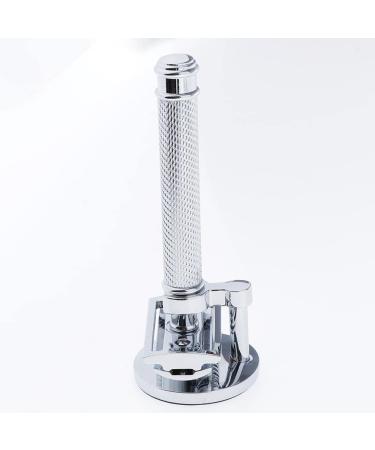Predolo Stable Shaving Razor Support Base - Premium Silver Design for Classic Shaving | International Shipping Available - Buy Online on GoSupps.com