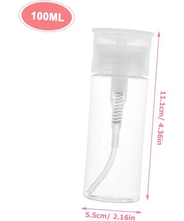 Mikinona 1 Set Nail Polish Remover Bottle Glass Dispenser Press down Bottle Nails Pump Dispenser Bottle Empty Bottle Press Dispenser for Polishing Compound Soap Pp Toner Bottle - Buy Online on GoSupps.com