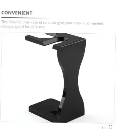 PopetPop 4-Piece Safety Razor Stand Set | Stylish Black Shaving Holder for Men | Durable Acrylic Shaving Accessories | Perfect for Home & Desk | 12x7.2cm - Buy Online on GoSupps.com