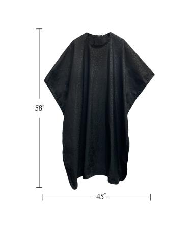 Betty Dain Black Jaguar Styling Cape - Bleach-Proof Chemical-Proof & Waterproof All-Purpose Hair Cape - Buy Online on GoSupps.com
