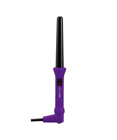 Hot Curling Iron Wand Limited Edition Professional Curler with Graduated Clipless Barrel Purple