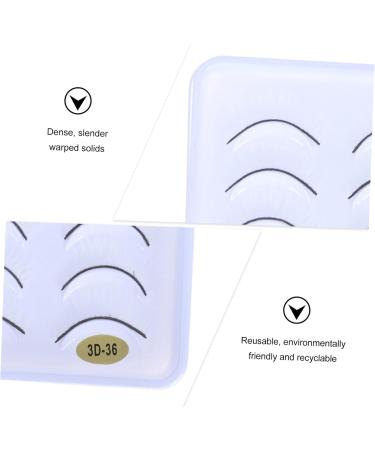 FRCOLOR 10pairs Fake Eyelashes Eyeliner Stickers Fluffy Eyelashes Shiny Eyeliner Natural Carnival Makeup Supplies Artificial Fiber Miss White Eye Makeup Stickers Chic - Buy Online on GoSupps.com