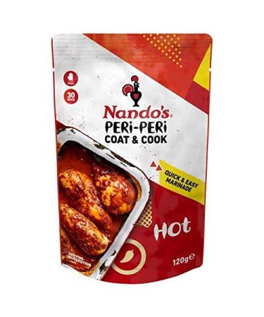 Nando's Coat 'n Cook Hot Peri Peri Marinade 120g