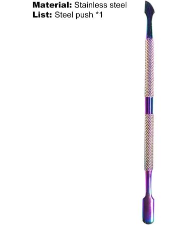 Double Side Rust-Proof Nail Pusher Stainless Steel Anti-Slip Solid Nail Tool Exfoliating Accessories Super nice elegant Nails Tool-Golden - Buy Online on GoSupps.com