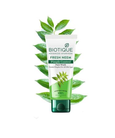 Fresh Neem Pimple Control Face Wash| Ayurvedic and Organically Pure|100% Botanical Extracts| Suitable for All Skin Types | 200mL