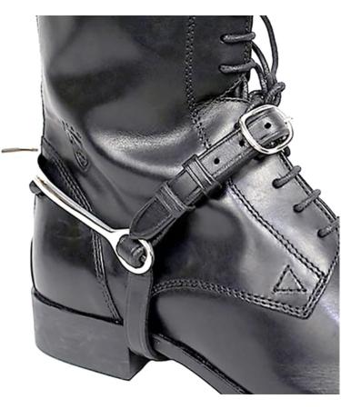 Camelot Kids Black Spur Straps - Premium Quality Equestrian Gear - Buy Online on GoSupps.com