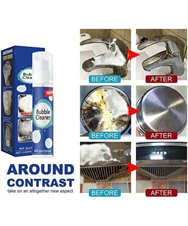 2pcs Homenpetz Cleaning Pots Spray Foaming Heavy Oil Stain Cleaner Bubble Cleaner All Purpose Stain Remover Powerful Stain Removing Foam Cleaner Stubborn Grease & Grime Remover Bubble Spray - Buy Online on GoSupps.com