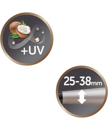 Remington CI86x8 Curling Iron - Large Curls & Natural Waves | Cone-Shaped 25-38mm | Coconut Therapy & UV Protection | LCD Display Up to 210C - Buy Online on GoSupps.com