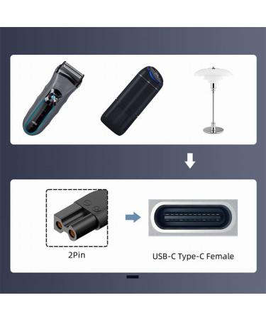 Xiwai 6 PCS Replacement Power DC 5V USB-C Charger Adapter for Hair Clippers Beard Trimmers & Shavers - International Shipping Available - Buy Online on GoSupps.com