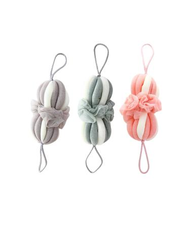 Milisten Body Scrub Body Scrub Loofah Sponge 3Pcs Bathroom Shower Sponge Mesh Bulk Fluffy Bath Sponge Shower Loofahs Pouf for Shower Essential Skin Care Body Scrub Loofah Sponge Loofah Sponge