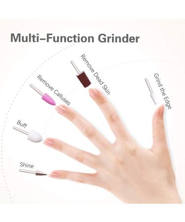 TOUCHBeauty Electric Nail File 5in1 Professional Manicure Pedicure Kit with Stand - Golden TB-1335 - Buy Online on GoSupps.com
