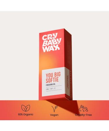 Crybaby Wax You Big Softie Finishing Oil 1.69 fl oz | 92% Organic Post-Wax Body & Face Oil Fast-Absorbing Hydrating Blend Removes Residual Wax Vegan & Fragrance Free - Buy Online on GoSupps.com