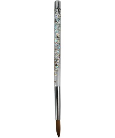 BEEOFICEPENG 1Pc Rose Gold Kolinsky Sable Acrylic Nail Brush with Liquid Flow Glitter Nail Art Brush for Nail Art Tool 12 - Buy Online on GoSupps.com