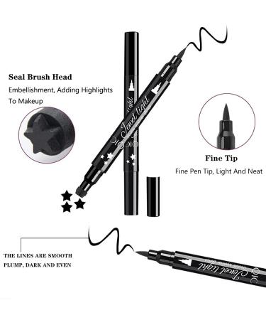 Non-Smeared Waterproof Winged Eyeliner - 4 Double Pens for Perfect Cat Eyes - Buy Online on GoSupps.com