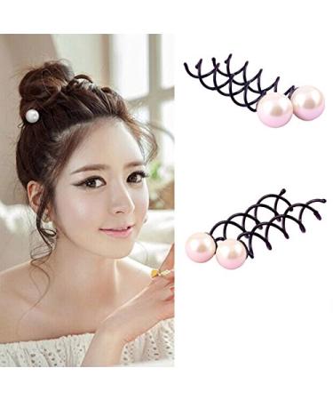 Erioctry Pearl Hair Clip Spiral Shape - 6pcs Small (1.4cm) for DIY or Salon Hairstyles | Shipping Worldwide - Buy Online on GoSupps.com