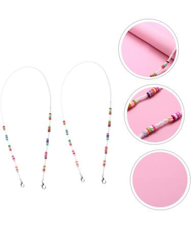HOMSFOU 2pcs Mask Anti-Drop Chain Shot Glasses - Multipurpose Child Acrylic Frame | International Shipping - Buy Online on GoSupps.com