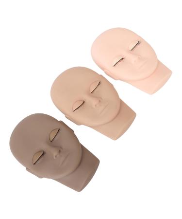 3D Face Eyelash Extension Practice Model | Removable Eyelids Makeup Training Tool - International Shipping - Buy Online on GoSupps.com