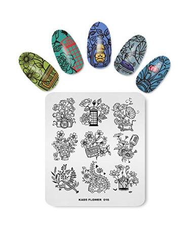 Alexnailart Nail Stamping Plate Multi-Pattern Stamping Template Print Image Nail Art Stamper Scraper Nails Tool FL016