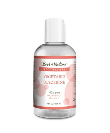 Best of Nature Vegetable Glycerine - Natural Moisturizer (4 oz) | Hydrating Skincare Vegan & Eco-Friendly - Buy Online on GoSupps.com