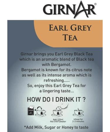 Girnar earl grey th noir (10 sachets de th ) - Buy Online on GoSupps.com