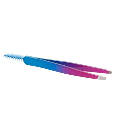 FOMIYES Stainless Steel Eyebrow Tools Travel Eyebrow Clamp Eyebrow for Women Beauty Tool Eyebrow Tweezer with Brush Eyebrow with Brush Eyebrow Clip Miss 2 in 1 12.00X1.00X0.80CM Colorful