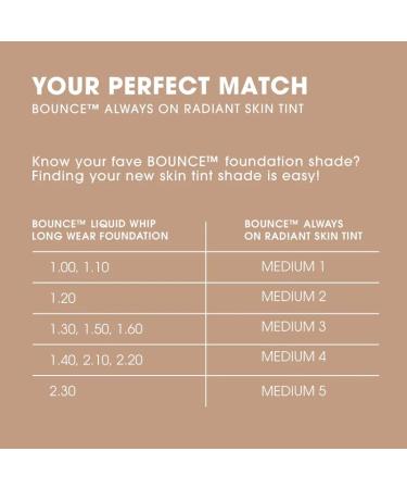 Beautyblender 12-Hour Always on Radiant Skin Tint Breathable Serum Foundation Stays Put for All Day Long Wear Infused with Hyaluronic Acid & Niacinamide Medium 1 06 - Medium 1 - Buy Online on GoSupps.com