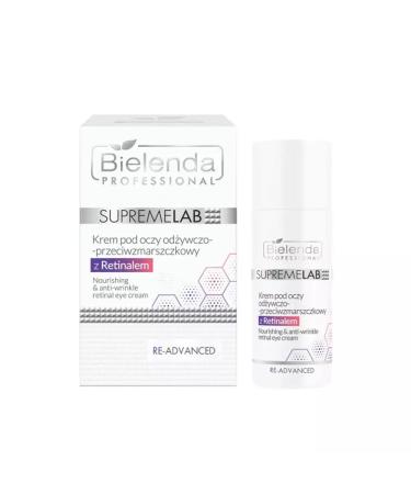 Bielenda Professional Supremelab Re-Advanced Nourishing and Anti Wrinkle Eye Cream with 0.03% Retinal 15ml