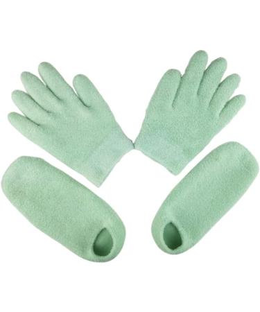 Healeved 2 Sets Booties for Shoes Covers Heel Socks for Dry Cracked Hands Exam Socks for Boots and Socks for Spa Treatment Valid Gel Spa Socks Hand Mask Frosted - Buy Online on GoSupps.com