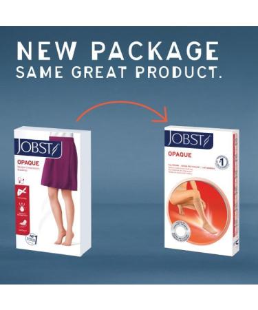 JOBST Women's Opaque 20-30 mmHg Closed Toe Knee High Support Sock - Size Medium Natural Color | International Shipping Available - Buy Online on GoSupps.com