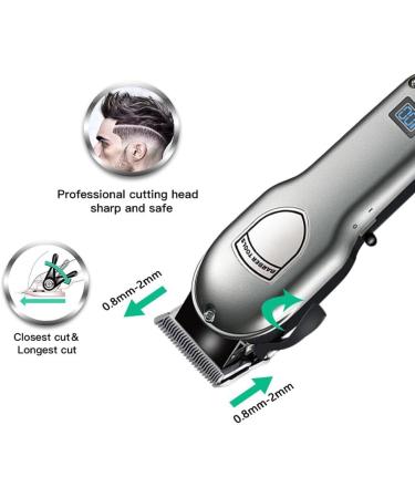 Pro Hair Clipper - Adjustable Professional Hair Trimmer USB Rechargeable Li-ion Battery Barber Clipper for Men | H8580c - Buy Online on GoSupps.com
