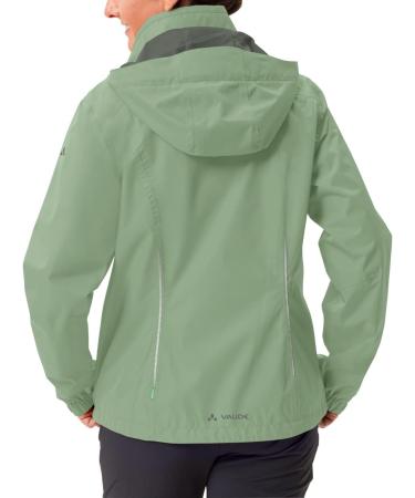 Vaude Women's Escape Bike Light Jacket - 2-Layer Rain Protection Hood in Collar Eco Finish - Reliable Cycling Gear in Willow Green - Buy Online on GoSupps.com